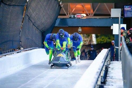 Equipe 4-man do Brasil conquistou duas medalhas de bronze na etapa da Copa América realizada em Park City, nos Estados Unidos / Foto: Divulgação/CBDG